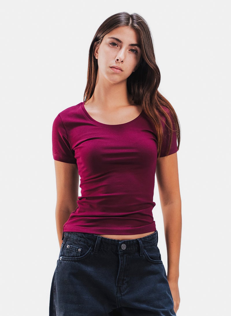 U-Shaped Short Sleeve